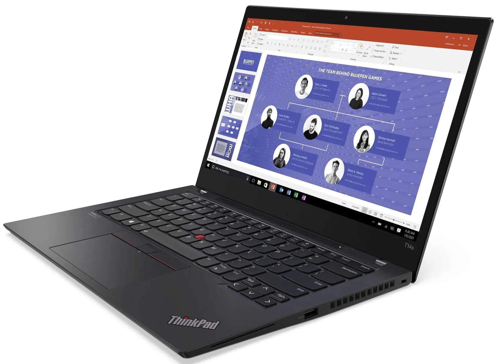 Lenovo ThinkPad T14s Gen 2 side profile and ports | RenewedDubai UAE