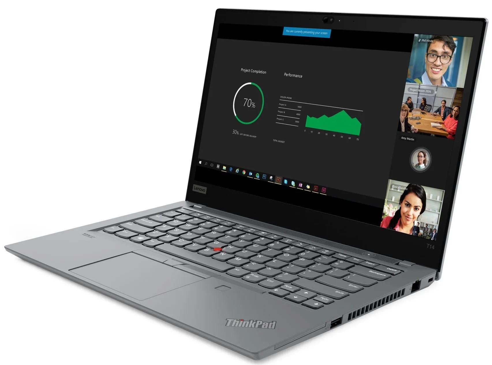 Lenovo ThinkPad T14 Gen 2 top view professional business laptop refurbished | RenewedDubai UAE